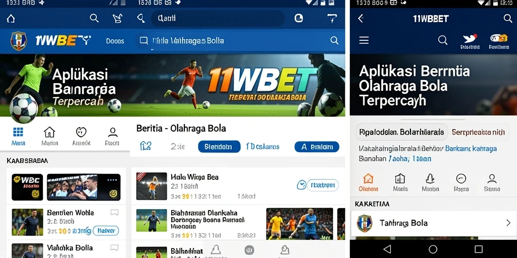 Antarmuka aplikasi 11WBET yang menarik dan informatif.