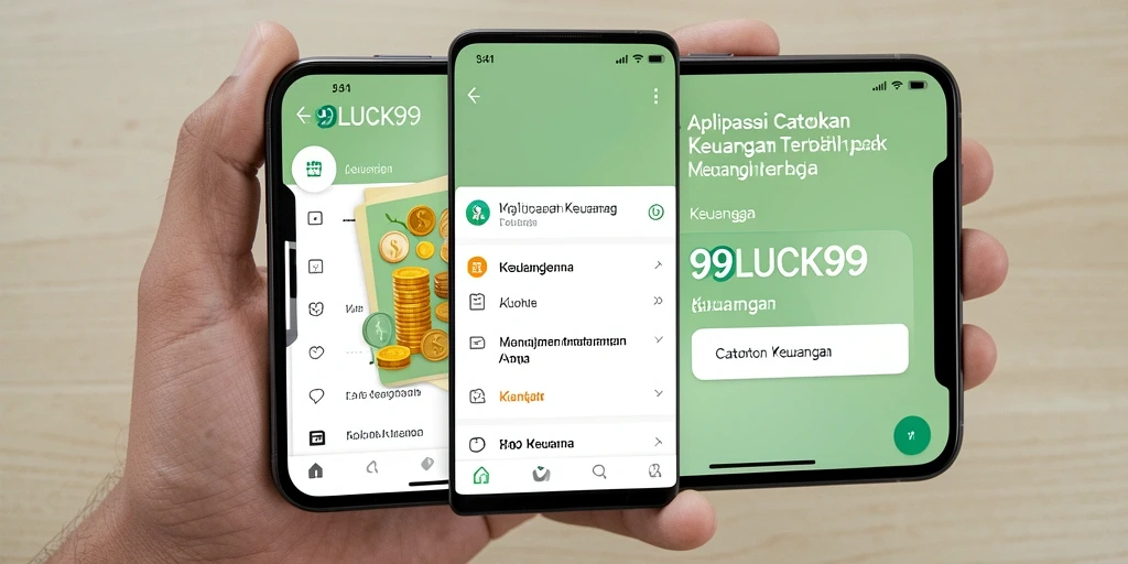 Tampilan antarmuka aplikasi Catatan Keuangan 99LUCK99.