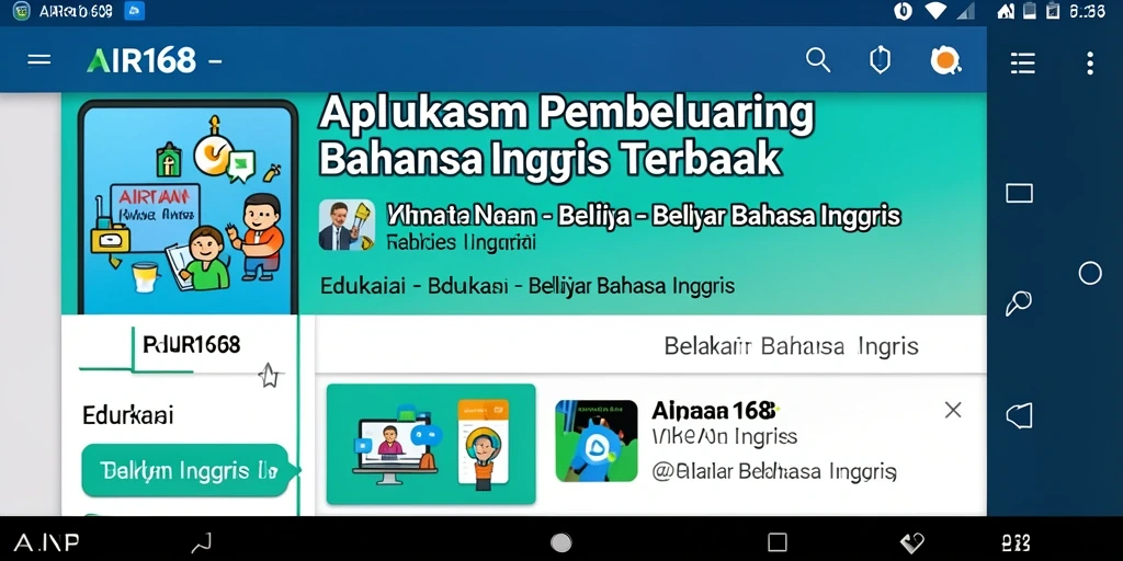 Tampilan antarmuka AIR168 yang ramah pengguna dan interaktif.