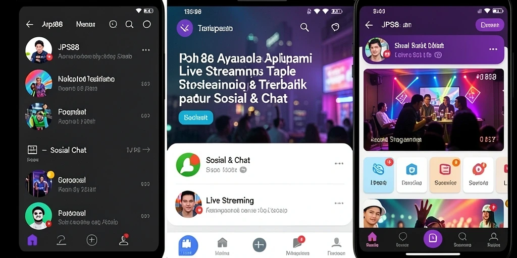 Tampilan antarmuka utama aplikasi JPS88 yang menarik dan interaktif.