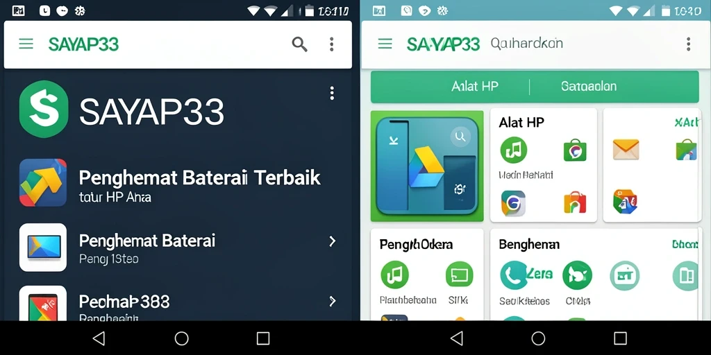 Tampilan antarmuka SAYAP33 yang sederhana dan fungsional.